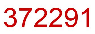 Number 372291 red image