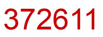 Number 372611 red image