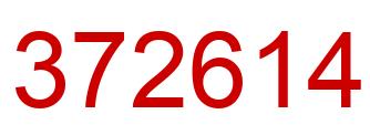 Number 372614 red image