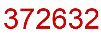 Number 372632 red image