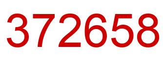 Number 372658 red image