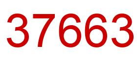Number 37663 red image