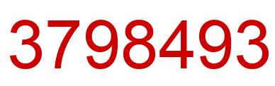 Number 3798493 red image