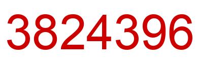 Number 3824396 red image