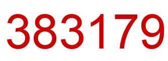 Número 383179 imagen rojo