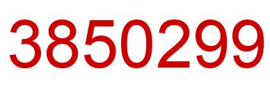 Number 3850299 red image