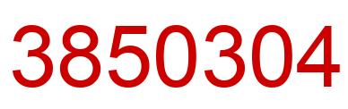 Número 3850304 imagen rojo