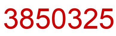 Número 3850325 imagen rojo
