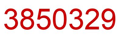 Number 3850329 red image