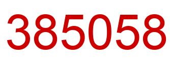 Número 385058 imagen rojo