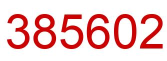 Number 385602 red image