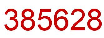 Number 385628 red image
