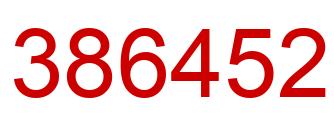 Número 386452 imagen rojo