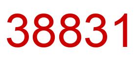 Number 38831 red image