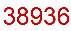 Number 38936 red image