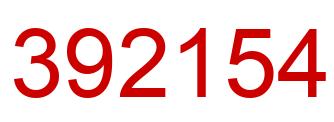 Número 392154 imagen rojo