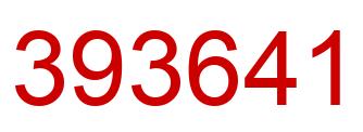 Número 393641 imagen rojo