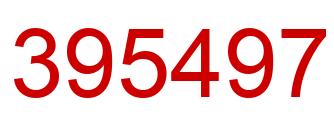 Number 395497 red image