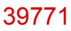 Number 39771 red image