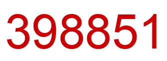Number 398851 red image