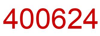 Número 400624 imagen rojo