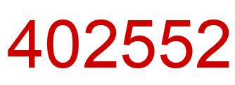 Number 402552 red image