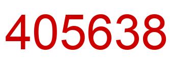 Number 405638 red image