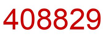 Number 408829 red image