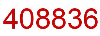 Number 408836 red image