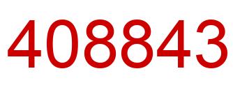 Number 408843 red image