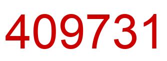 Number 409731 red image