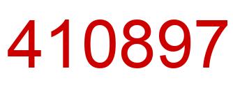 Number 410897 red image