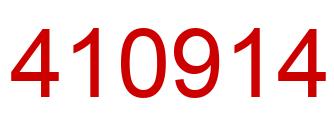 Number 410914 red image