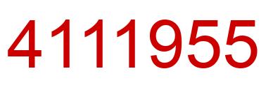 Number 4111955 red image