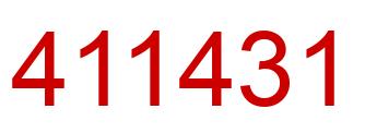 Number 411431 red image