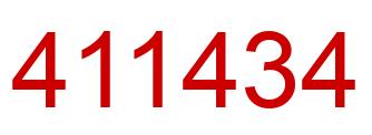 Number 411434 red image