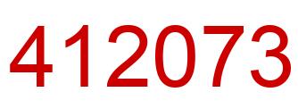 Number 412073 red image
