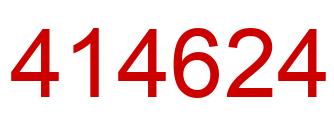Number 414624 red image