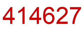 Number 414627 red image