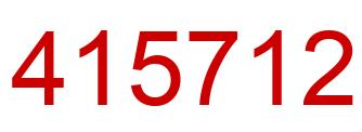 Number 415712 red image