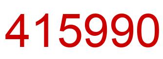 Number 415990 red image
