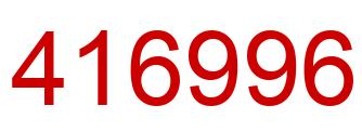 Number 416996 red image