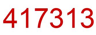 Número 417313 imagen rojo