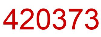 Número 420373 imagen rojo