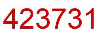 Number 423731 red image