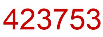 Number 423753 red image