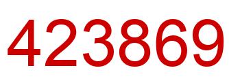 Number 423869 red image