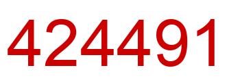 Number 424491 red image