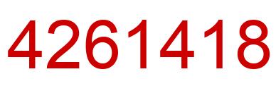 Número 4261418 imagen rojo
