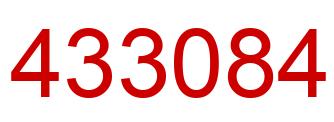 Number 433084 red image